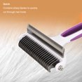 thumbnail image 4 of Pet Deshedding Brush Dog Shedding Brush 2 In 1 Deshedding Tool And Dematting Undercoat Rake Comb Removing Knots Pet Brush For Cats Dogs, 4 of 8