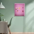 thumbnail image 5 of YWMJZEU Purple Wooden Key Holder Wall Mounted with 6 Key Hooks Floating Shelf Hanging for Entryway, 5 of 9