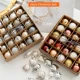 thumbnail image 2 of Juego de 25 bolas navideñas de cristal de 4 cm, adornos navideños multicolores, adornos para árbol de Navidad de Año Nuevo 2023 para fiestas en casa, 2 of 5