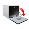 thumbnail image 1 of Buro Flotante Recamara Mdf Recamara Ensamblado Vinil Negro, 1 of 8