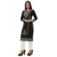 thumbnail image 5 of Maple Clothing Indian Kurta for Women Printed India Tunic Tops Kurti Party Wear (Black, 4XL), 5 of 6