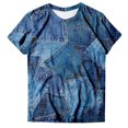 thumbnail image 2 of Gibobby Camisetas Mujer Manga Corta Camiseta manga corta con cuello redondo informal verano para mujer(Azul oscuro,M), 2 of 4