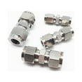 thumbnail image 2 of Mosiee Stainless Steel Compression Tube Fitting Straight Connect Double-Ferrule Adapter, 2 of 8