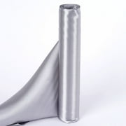 Efavormart 12" x 10 Yards Satin Fabric Party DIY Craft For Wedding Birthday Party Dance Banquet Event Decoration Supplies - Silver