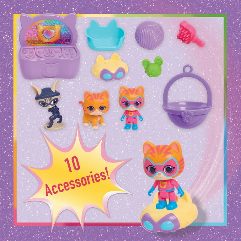 Disney Junior SuperKitties Purr 'N' Play Playset and Figures