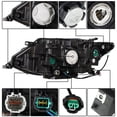 thumbnail image 5 of Headlights Assembly Replacement for 2017-2019 Nissan Rogue Halogen Projector Headlights Headlamps Driver and Passenger Side, 5 of 5