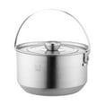 thumbnail image 4 of S SERENABLE Camping Hanging Pot 4.5L Pasta Pot Kitchen Cookware for Hiking Travel Picnic, 4 of 9