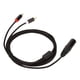 thumbnail image 3 of Cable XLR macho a 2 RCA HiFi señal clara sin pérdidas XLR Y Cable divisor para mezclador altavoz activo micrófono 1m/3,3 pies, 3 of 5
