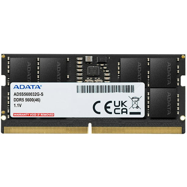 Memoria RAM DDR5 16GB 5600MT/s Adata 1x16GB Laptop negro