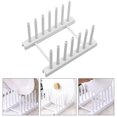 thumbnail image 3 of MasteelfCA 2pcs Dish Drying Rack Plate Rack Dish Drainer Cutlery Rack Kitchen Accessory, 3 of 8