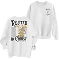 thumbnail image 4 of Fiaer Women Christian Sweatshirt Floral Graphic Plus Size Pullover Crew Neck Long Sleeve Baggy Trendy Tops White XL, 4 of 4