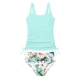 thumbnail image 2 of Miaoju Girls Swimsuit Adjustable Straps Bathing Suits Bikini Sets with Chest Pad 2 Piece Swimwear for Girl Ages 9-16 Years, 2 of 5