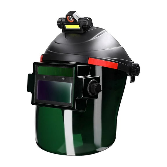 JISADER Auto Darkening Welding Hood Comfortable 180 degree Flip up Anti Splash Face Shield