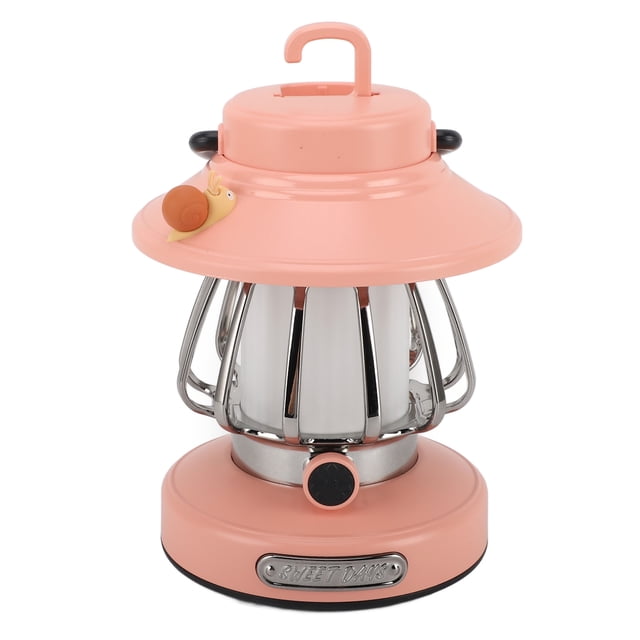 Linterna De Campamento Vintage Tienda De Luz Recargable Retroable Con Atenuación Infinita 3 Temperatura De Color Para La Noche De Lectura De Emergencia Al Aire Libre