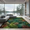 thumbnail image 2 of ODIKA 8'x10' Washable Area Rug Jungle Insect Eclectic Scatter Motif Patterned Motifs Border for Living Room, Under Sectional, Family , Durable, Non-Slip, 2 of 7