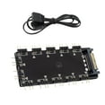 thumbnail image 5 of ARGB Splitter 5V 3Pin ARGB Hub Interface Computer Sync for LED Controller, 5 of 10