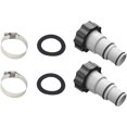 thumbnail image 1 of Swimming Pool Hose Adapter A, Swimming Pool Hose Adapter, 38mm and 32mm Diameter, A-Adapter for Swimming Pool, Hose Adapter for Pumps Hose Connector with (2 Pieces), 1 of 5
