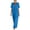 Blue, variant on Womens Summer Dresses Short Sleeve V Neck Flowy Maxi Dress Boho Tiered Ruffle Casual Loose Beach Long Dresses
