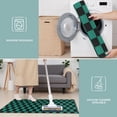 thumbnail image 6 of Teal and Black Checkerboard Pattern Kitchen Rugs Sets Of 3,Kitchen Runner Rugs Non Skid Washable,Decorative Kitchen Floor Mats for Kitchen,Sink,Laundry,17"x30"+ 17"x47" + 17"x59", 6 of 6