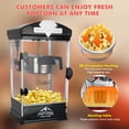 thumbnail image 6 of Nyddle Popcorn Machine with Cart,Wheels & 10 Oz Kettle Popcorn Maker,Home Theater Popcorn Popper,Measuring 3 Plastic Spoons,40 Cups,Black, 6 of 10