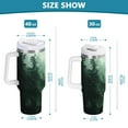 thumbnail image 6 of Yayeee 30oz Double-Wall Insulated Stainless Steel Tumbler with Handle Bottle, Green Forest, 6 of 8