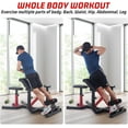 thumbnail image 3 of 2-In-1 Roman Chair & Preacher for Arms,Ab,Back,Glute & Leg Extension Adjustable Height Curl Bench for Home Gym, 3 of 8