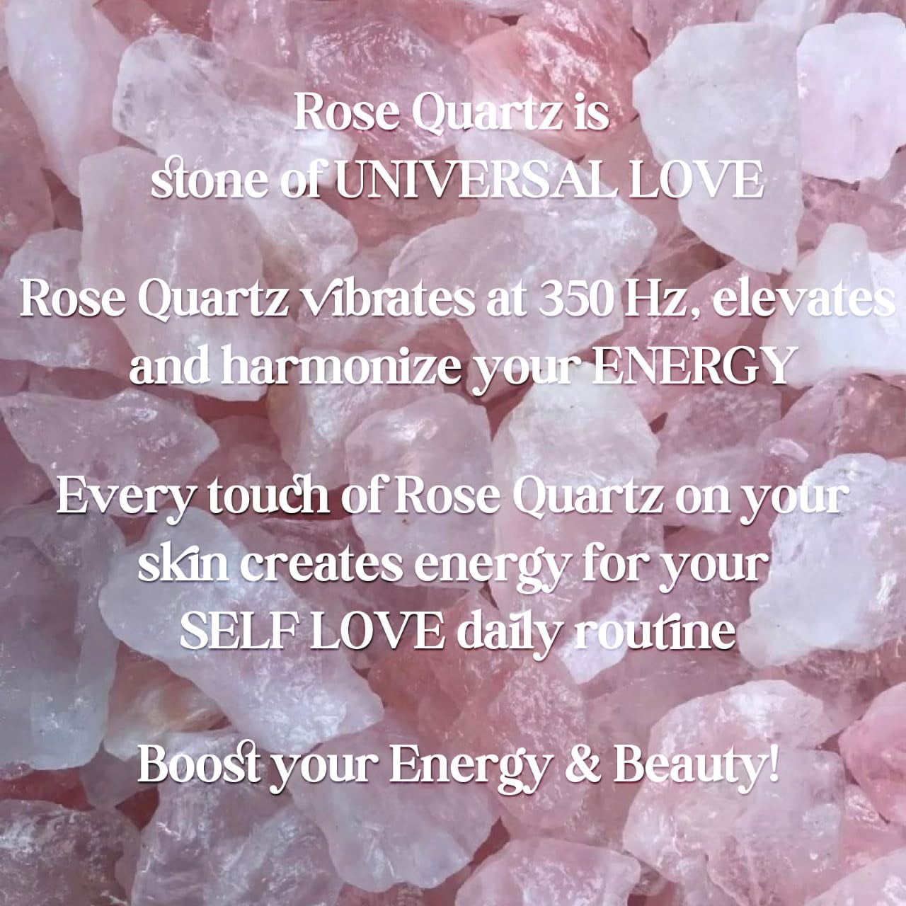 Jasmine Karamel Rose Quartz Stainless Steel Facial Roller