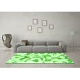 thumbnail image 3 of Ahgly Company Indoor Round Abstract Green Modern Area Rugs, 6' Round, 3 of 4