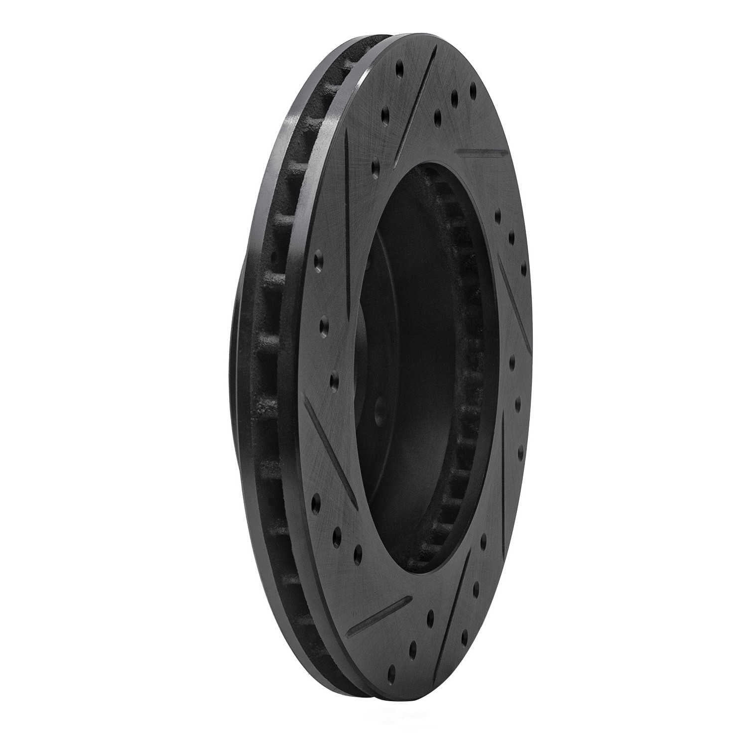 Dynamic Friction Company 633-45001R DFC Brake Rotor - Drilled And Slotted - Black