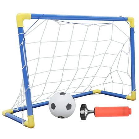90cm Kids Soccer Goal Set - Portable Football Training Kit with Pump & Net, Outdoor Sports Toy23.4In