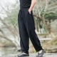 thumbnail image 5 of Pantalones largos para hombre, lisos, informales, con múltiples bolsillos y botones, para exteriores, rectos, para fitness, cargo, poliéster, 5 of 6