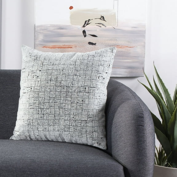 SAFAVIEH Halina Pillow Black / White
