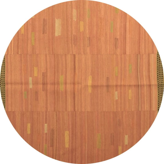 Ahgly Company Indoor Round Southwestern Brown Country Area Rugs, 8' Round