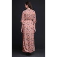 thumbnail image 2 of Bimba Rayon Artistic Butterfly Printed Gown Kimono Sleeves Summer Long Maxi SlitÂ&nbsp;Dress-Medium, 2 of 6