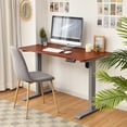 thumbnail image 3 of Costway Electric Adjustable Standing Desk Stand up Workstation w/Control Teak, 3 of 10