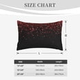 thumbnail image 6 of Daiia Red Glitter1 Bedding Waterproof Pillow Protector Zippered Queen – Bed Bug Proof Pillow Encasement-20"x30", 6 of 9