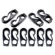 thumbnail image 5 of 10 piezas de botes de gancho elástico de nylon reutilizables negros Gancho de cable de choque para cables de choque Macarena gancho elástico de nylon, 5 of 8