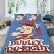 thumbnail image 2 of El Show de Dudley Do-Right Conjunto de sábanas temático, trío de piezas, cómodo y amigable con la piel, diseño único, regalo de decoración para el hogar para familiares, amigos y fans,135cm *200cm, 2 of 6
