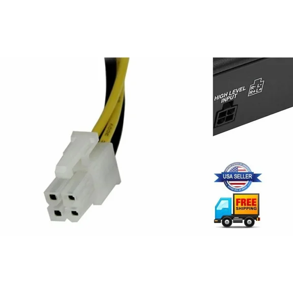 Speaker High Level Input Plug 4-Pin Mtx Amplifiers Road Thunder Xthunder