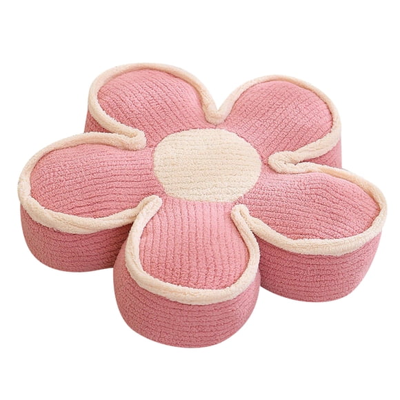 Flower Pillow Soft Flower Shaped Floor Cushion Flower Decorative Throw Pillow Cute Flower Seating Cushion Flower Room Décor Pillows For Sofa Couch Bed 19.7 Inch Decorative Couch Pillows Leather Sham