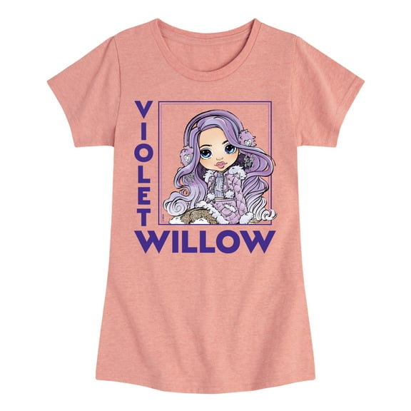 Rainbow High - Holiday Violet Willow - Toddler And Youth Girls Fitted Short Sleeve Graphic T-Shirt