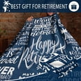 thumbnail image 6 of Retirement Gifts for Women/Men, Retirement Gifts for Women/Men, Funny Farewell Retirement/Retired Gifts for Coworkers, Going Away Gift, Goodbye Gifts for Coworkers Leaving Gift Blanket 60x50 in, 6 of 6