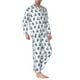 thumbnail image 2 of Fotbe Skiing Penguin Funny Pijama de Hombre con Estampado de Manga Larga, Conjunto de 2 Piezas, Ropa de Dormir Suave y Cómoda con Bolsillos-Medium, 2 of 7