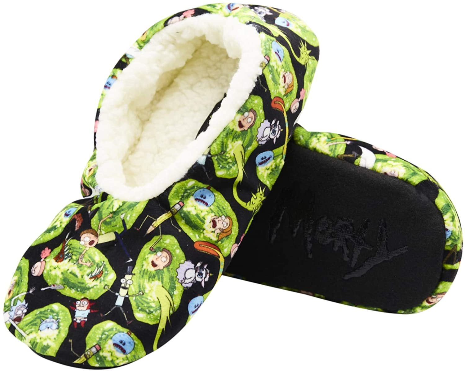 rick and morty flip flops