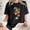 Black#1, variant on Womens Summer Clothes,Womens Shirts Short Sleeve summer fall,Women's Fashion Summer Round Neck Drop Sleeves Leisure Short Sleeve Fruit Printing Tops Blue S