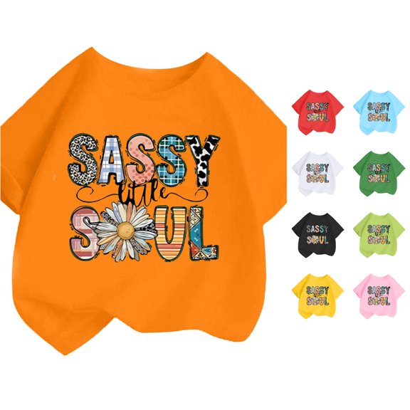 LIIPEE T Shirts For Girls Kids Cute Fashion Short Sleeve Letter Graphic Tees Summer Casual Baggy Comfortable T Shirt,10-12 Years