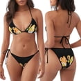 thumbnail image 3 of Disketp Hello Spring Sunflower Gnomes para Bañador de Dos Piezas para Mujer, Bikini Sexy Halter String, Conjunto de Bikini en Triángulo, 3 of 6