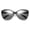 POLISHED BLACK - GLOSS BLACK / GREY LENS, variant on IVI Vision Daggerwing Polished Black Frame with Grey Lens Sunglasses