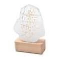 thumbnail image 1 of Predictor meteorológico de cristal de de viento, botella de pronosticador del tiempo, patrón de con estación meteorológica de base de , Claro mayimx Predictor del tiempo, 1 of 9