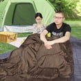 thumbnail image 4 of REDCAMP Double Sleeping Bag for Adults with Pillows , XXL Queen Size Two Person Flannel Sleeping Bag for All Season Couples Family Camping Hiking Backpacking, 4 of 7